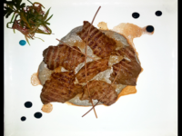 Beef steak with celery sauce (210 gr)
