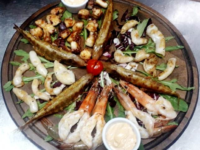 Seafood mixed grilled (620 gr)