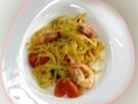 Tagliatelle with pumpkin and shrimps (400 gr)